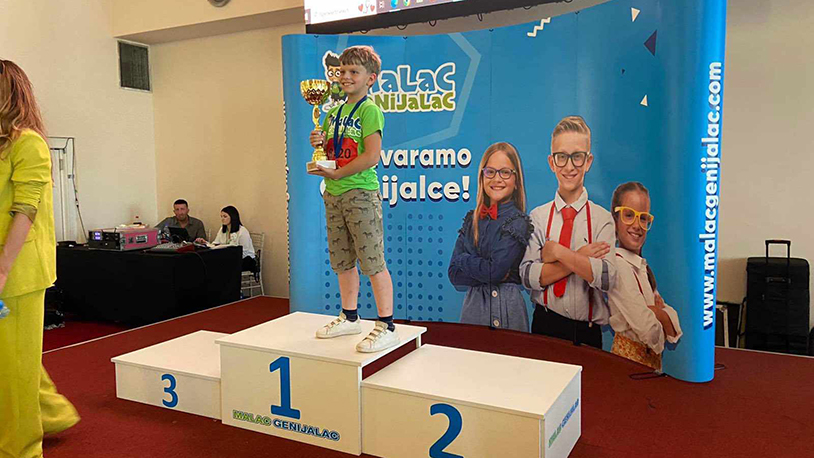 Mali Nemanja iz Batusa je šampion u mentalnom računanju "Malac genijalac", Nemanja Jovanović šampion u mentalnom računanju