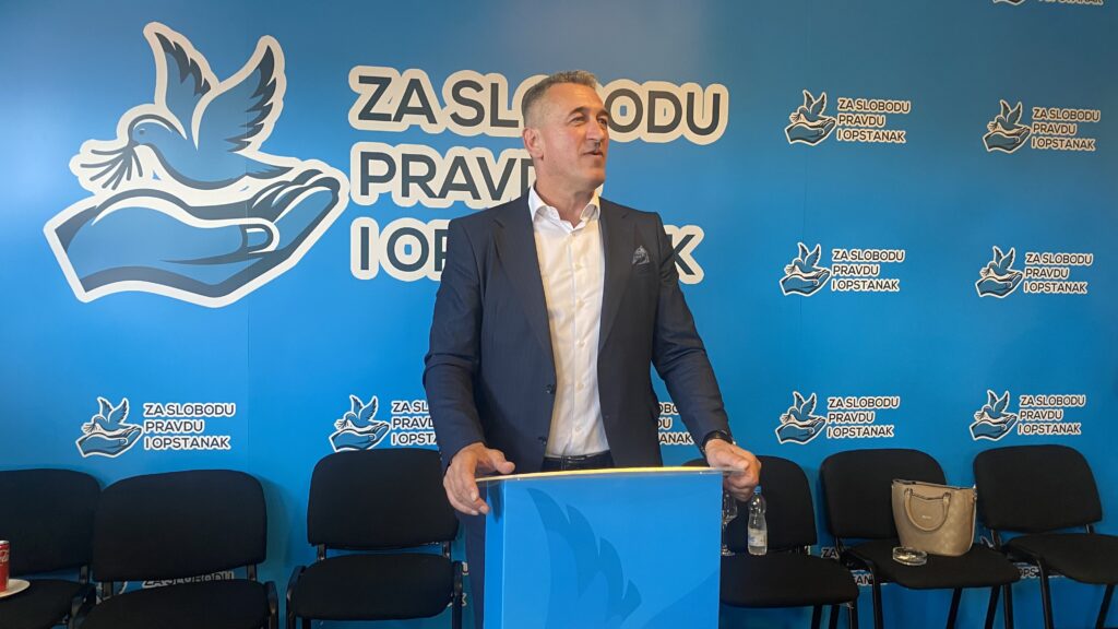 Stranka „Za slobodu, pravdu i opstanak“: Pritisci i pretnje od strane političkih neistomišljenika Za slobodu, pravdu i opstanak