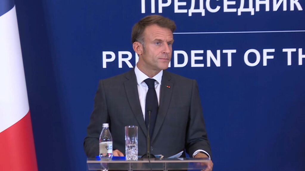 Makron: Zabrinuti smo zbog jednostranih poteza Prištine Francuski predsednik Emanuel Makron (Foto N1)