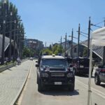 Vozila Karabinjera, KFOR-a i EULEKS-a (Foto Radio Kontakt Plus)