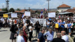 Protest više stotina Srba u Pasjanu zbog hapšenja petorice sunarodnika (Foto Kim)