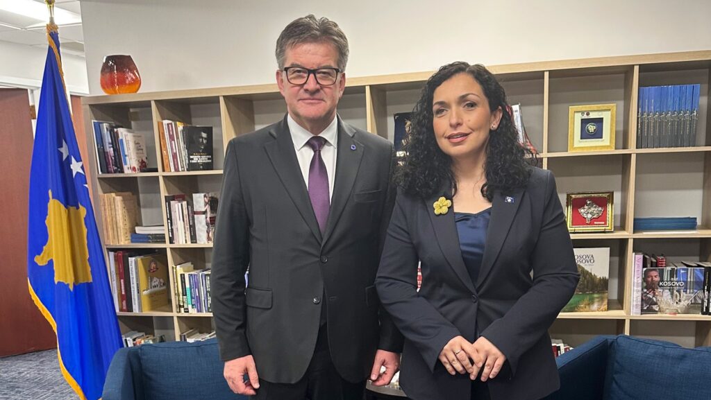 Miroslav Lajčak i Vjosa Osmani (Foto X@MiroslavLajcak)
