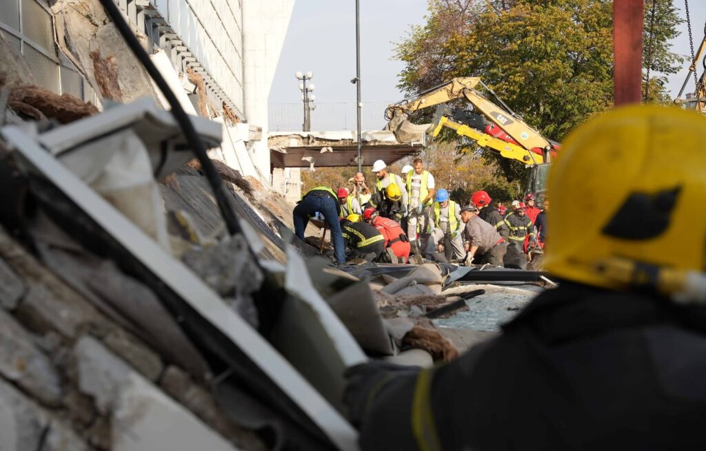 Tragedija na železničkoj stanici u Novom Sadu (Foto MUP Srbije)