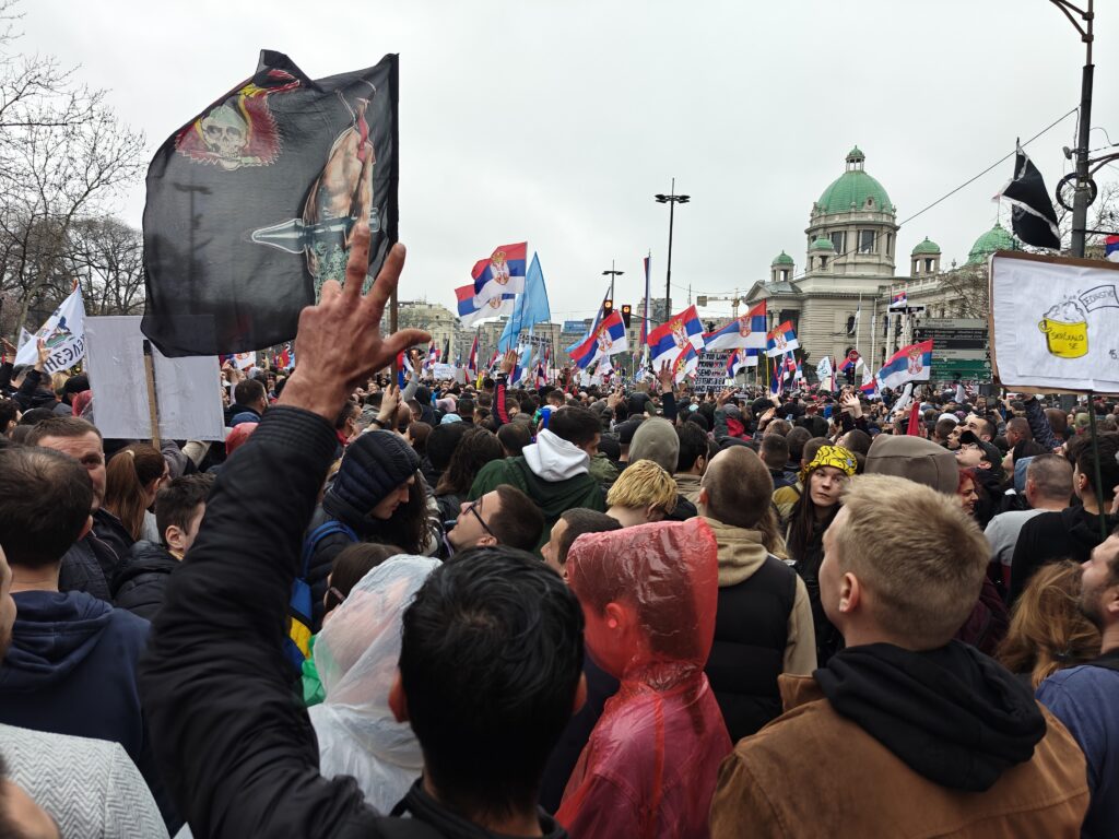 Studenti objavili kraj protesta 15. za 15, zbog incidenata kod Skupštine Srbije (Foto Kim)