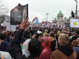 Studenti objavili kraj protesta 15. za 15, zbog incidenata kod Skupštine Srbije (Foto Kim)