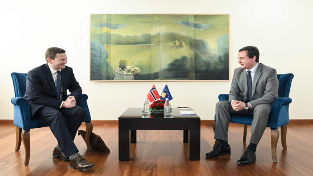 Kurti se sastao sa specijalnim predstavnikom Norveške za Zapadni Balkan
