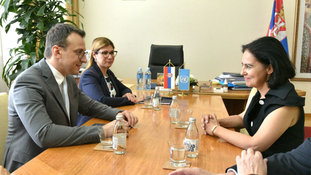 Petar Petković i Dominika Krois (Foto Kancelarija za KiM)
