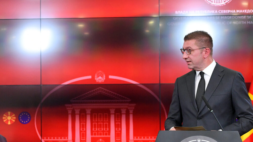 Premijer Severne Makedonije Hristijan Mickoski smatra da je Otvoreni Balkan izgubio smisao (Foto European Union, 2025/Robert Atanasovski)