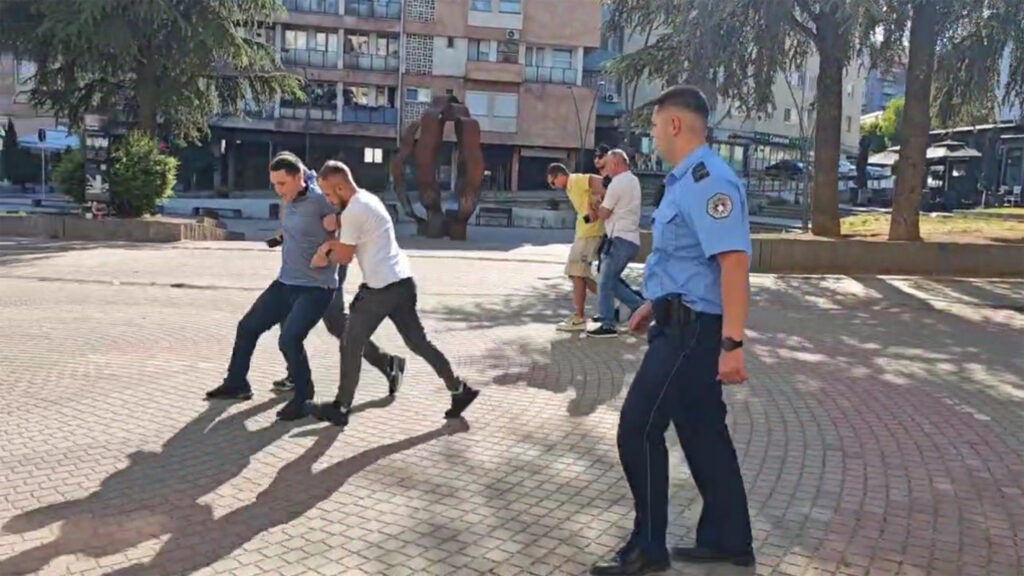 Članovi Srpske demokratije privedeni u Severnoj Mitrovici tokom boravka Aljbina Kurtija
