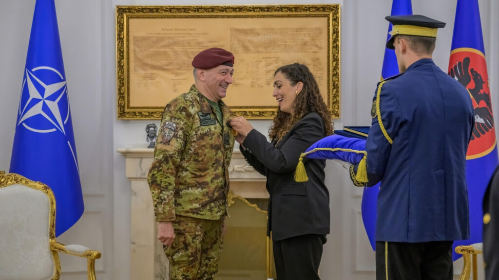 General Barduani u oproštajnoj poseti kod Vjose Osmani