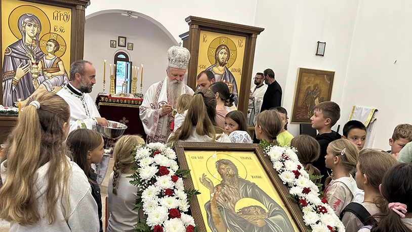 U Peći obeležena slava Usekovanja glave Svetog Jovana Krstitelja U Peći obeležena slava Usekovanja glave Svetog Jovana Krstitelja
