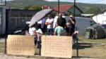 Dvojica zaposlenih u PO K. Kamenica drugi dan štrajkuju glađu (Foto Kim)