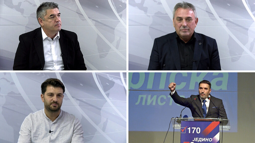 Četiri kandidata za gradonačelnika Gračanice - Igor Rašić, Goran Marinković, Ljeutrim Ajeti i Novak Živić (Foto Kim)