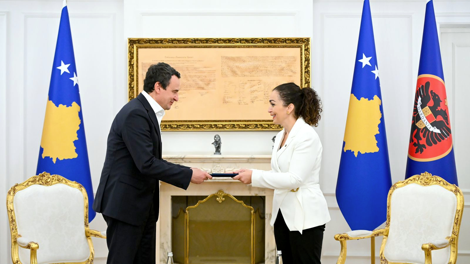 Osmani ovlastila Kurtija da formira Vladu Kosova (Foto Kancelarija predsednice Kosova)