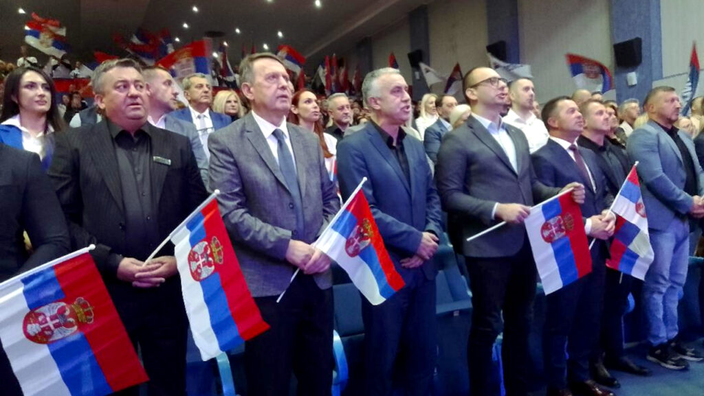 Završna konvencija Srpske liste u Zvečanu Završna konvencija Srpske liste u Zvečanu (Foto Radio Mitrovica sever)