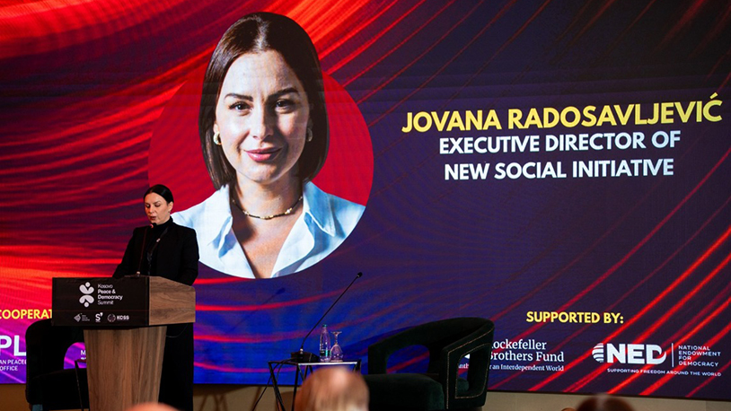 Samit mira i demokratije u Prištini – Jovana Radosavljević: Etnonacionalizam postaje sve ozbiljniji problem Jovana Radosavljević (Foto Kosovski Samit mira i demokratije)