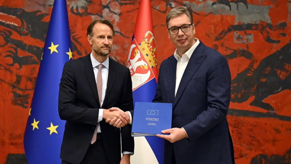 Vučić: KiM deo teritorije Srbije, verujem da će EU pomoći da se ispuni potpisano 2013-ZSO Vučić i Fon Bekerat (Foto instagram Budućnost Srbije AV)
