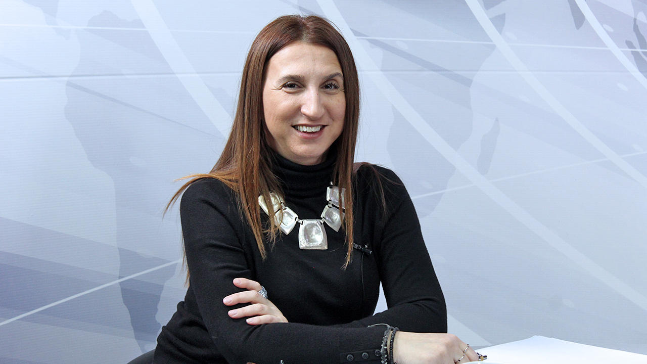 Ardita Zejnulahu u studiju Kim radija (Foto Kim)