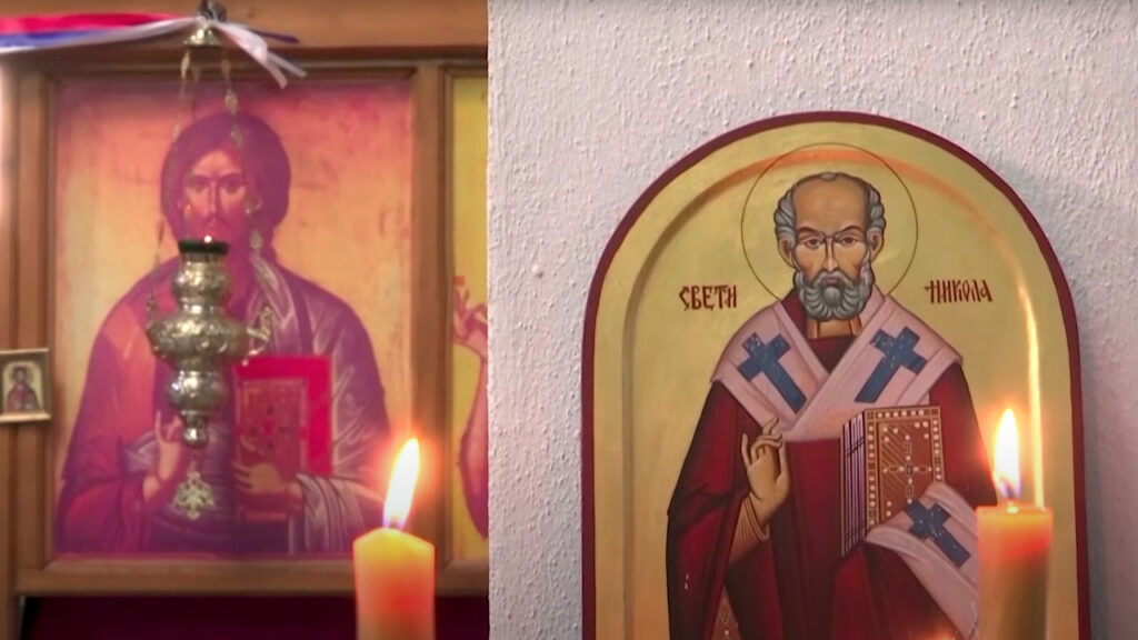 Ikona Svetog Nikolaja Čudotvorca u crkvi posvećenoj Svetom Nikolaju u Prištini (Foto arhiva Kim)