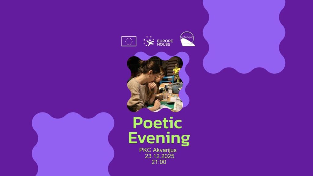 Poetsko-muzičko veče sutra u „Akvarijusu“, ilustracija (Foto PKC Akvarijus, promo)