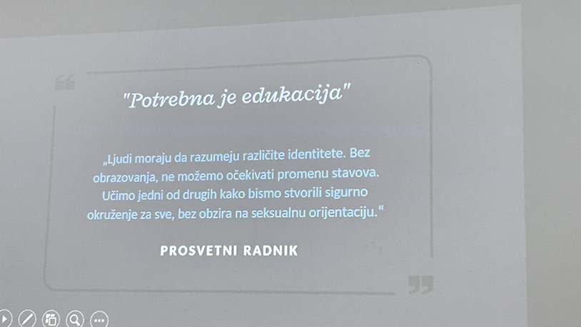 Stav prosvetnog radnika o položaju LGBTQI+ zjednici (Foto Kim)