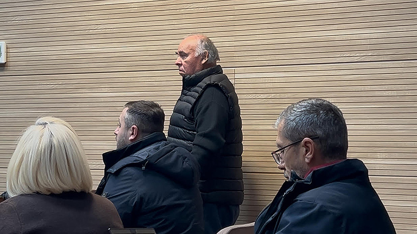 Dragutin Nasković negirao da je odgovoran za ratni zločin u Žegri i Vlaštici Dragutin Nasković u sudu (Foto Kim)