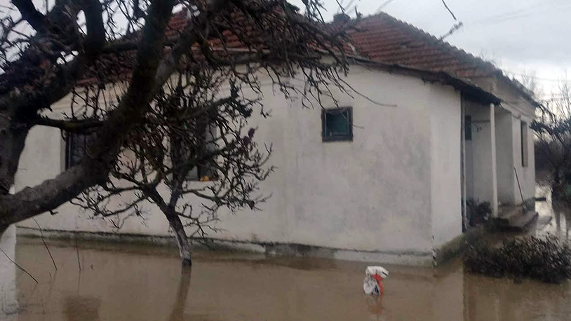 Poplave u Prilužju, kuća porodice Milić (Foto Rade Milić)