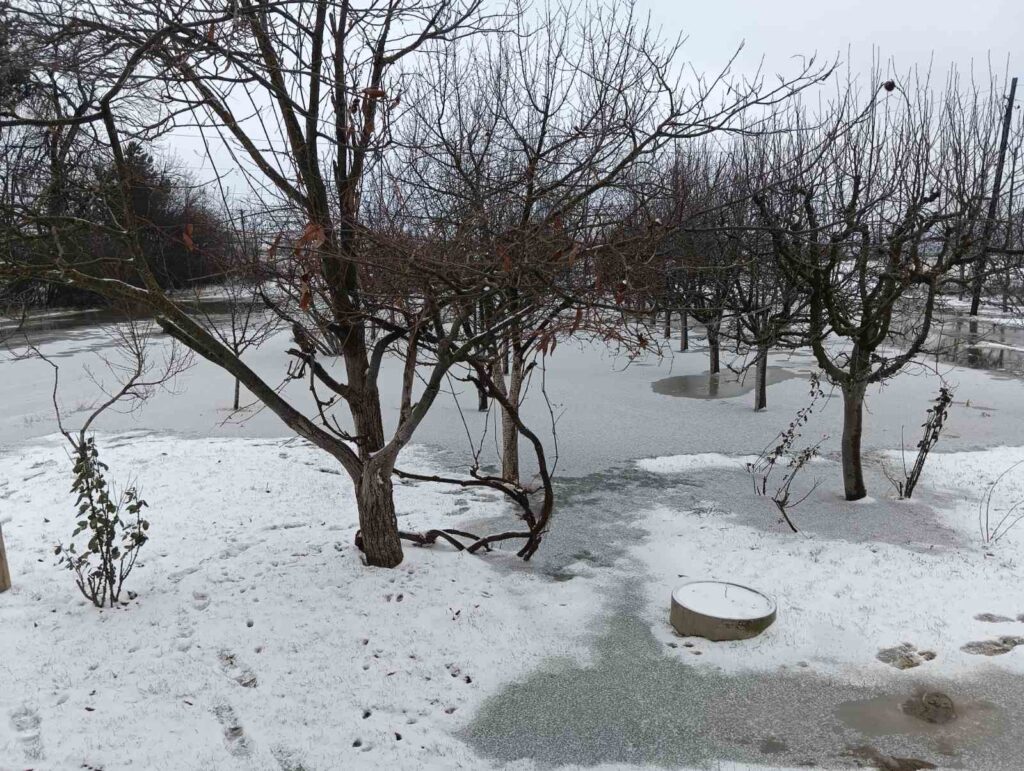 Ugljare: Poplave u dvorištima posle svake veće kiše (Foto privatna arhiva)