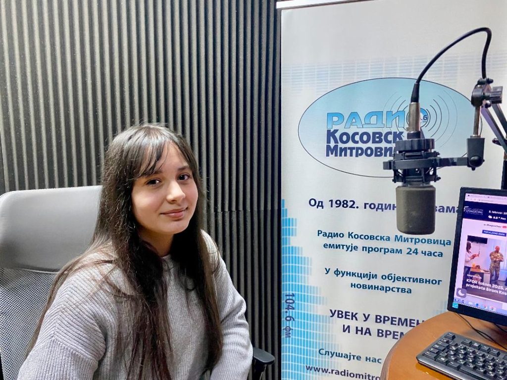 Dušica Vučinić – talenat osvedočen pobedama na “Triolicama” i “Festivalu Minja Subota” (Foto Radio Mitrovica Sever)