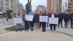 Sa protesta studenata i građana u Severnoj Mitrovici (Foto Kim)