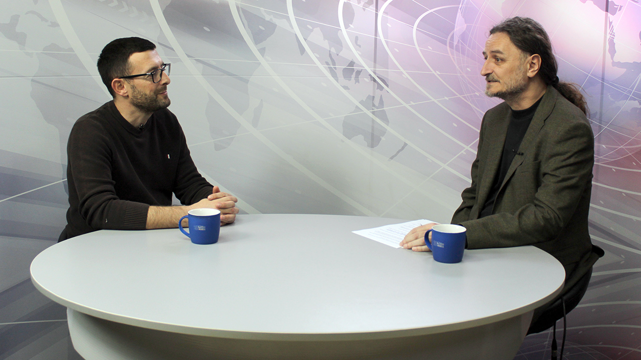 Darko Dimitrijević u studiju Kim radija (Foto Kim)