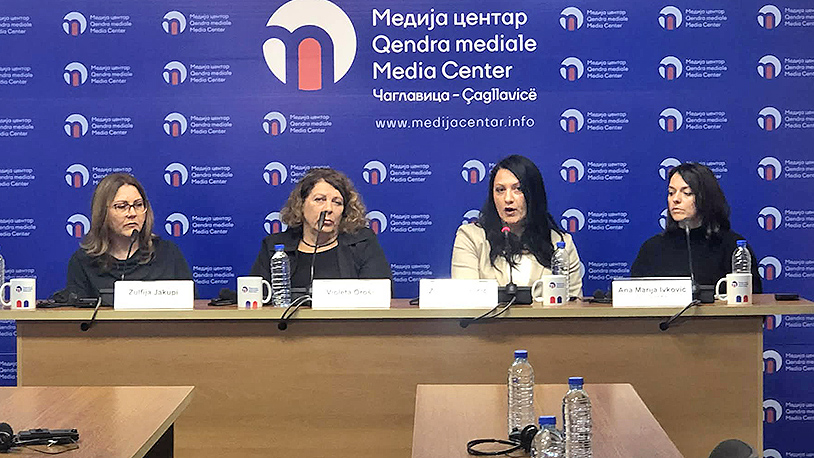 Lokalni mediji u borbi protiv dezinformacija i borbi za opstanak Detalj sa tribine „Žene u novinarstvu - borba protiv dezinformacija i izazovi profesije“ (Foto Kim)