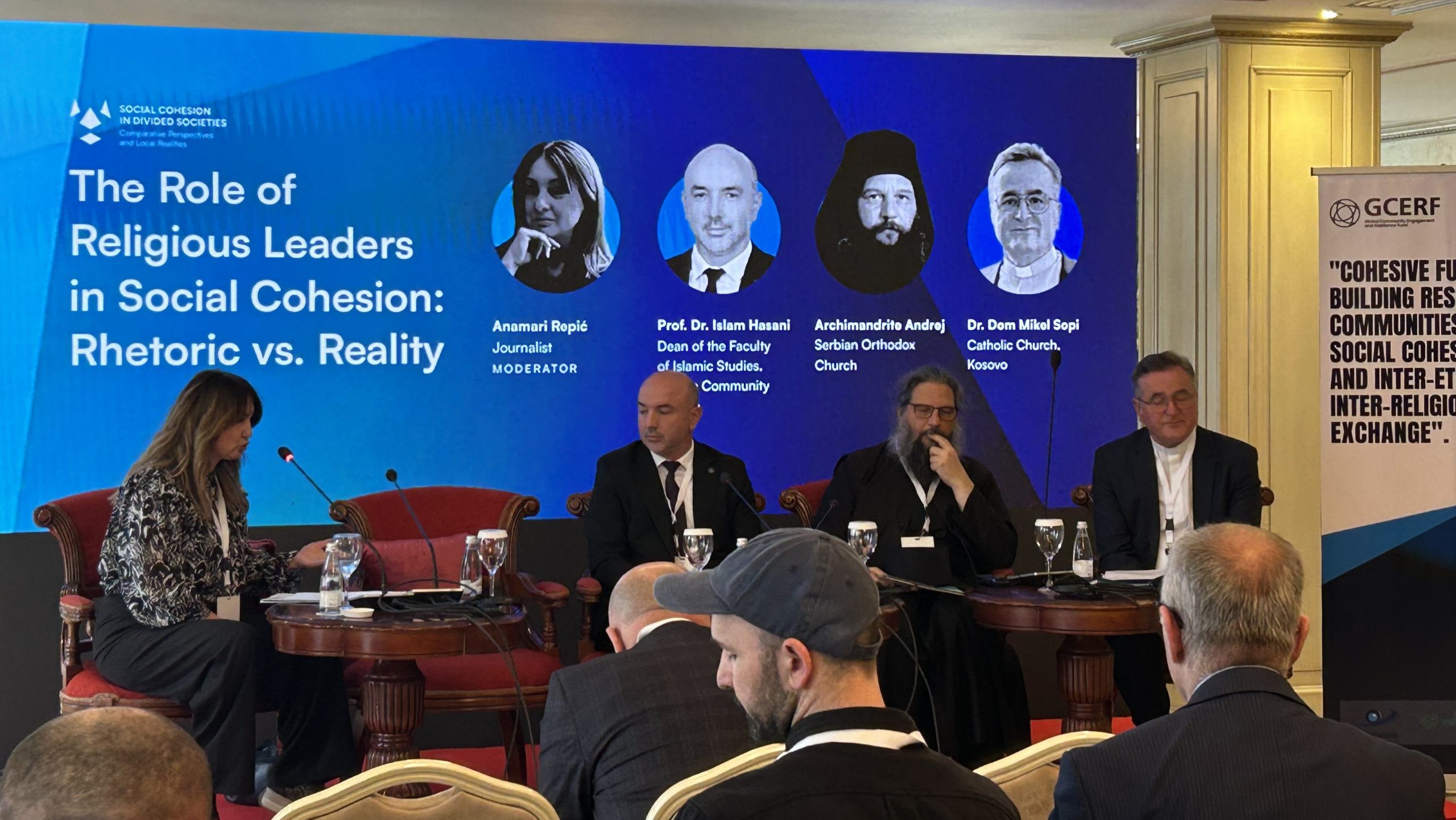 Sa panel diskusije "Uloga verskih lidera u društvenoj koheziji" (Foto Kim)