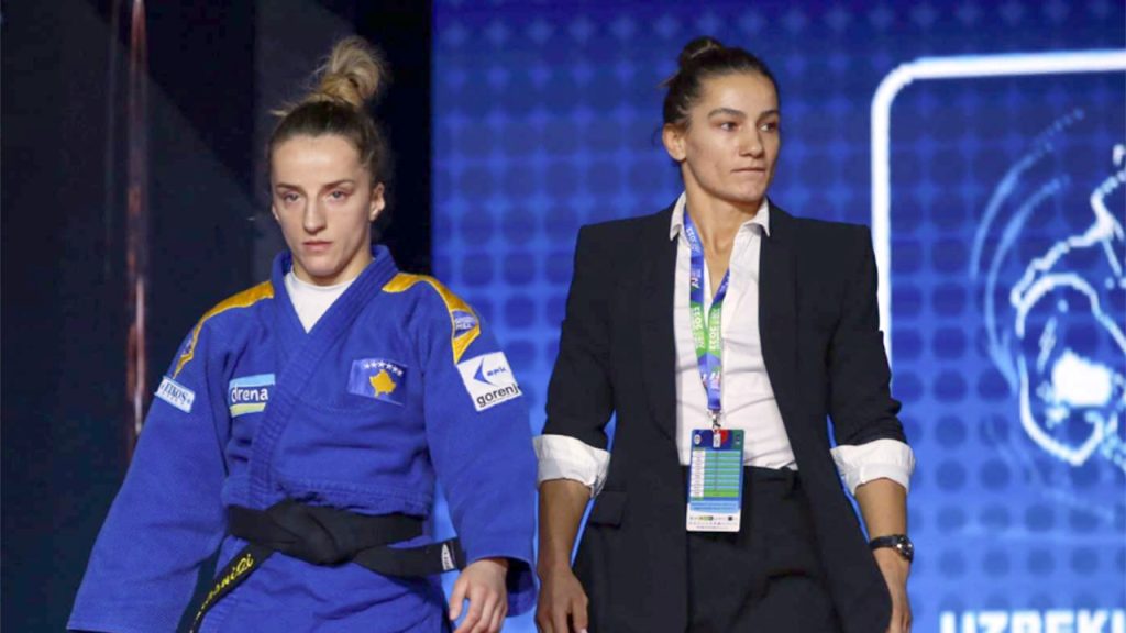 Distrija Krasnići (levo) po četvrti put evropski šampion (Foto Međunarodna džudo federacija)
