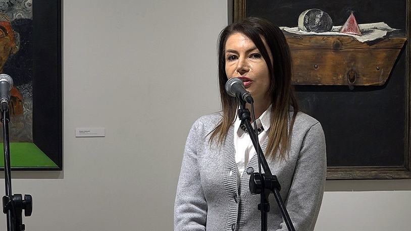 Emilija Ćoćić Binić otvorila izložbu Jugoslovenski period Likovne kolonije Sićevo u Domu kulture "Gračanica" (Foto Kim)
