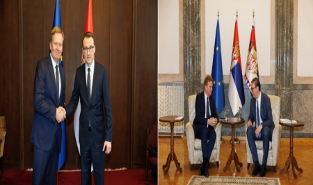 Sorensen nakon sastanaka sa Vučićem i Petkovićem: Razmotren napredak u primeni Zakona o strancima, potreban dalji angažman (Foto Peter Sorensen X)