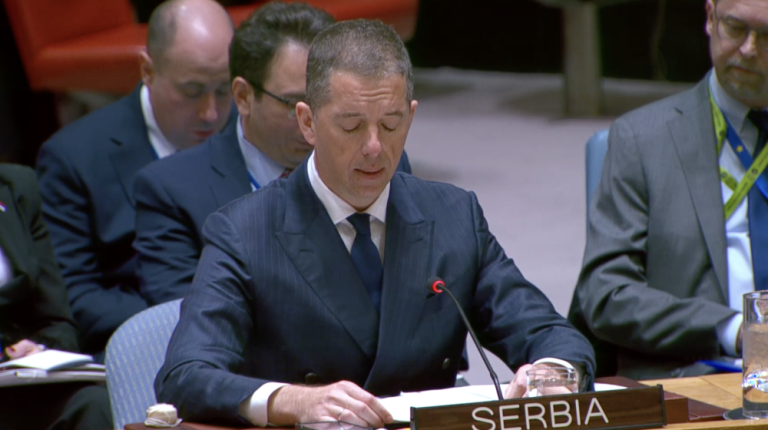 Đurić iz SB UN: Izveštaj UNMIK-a ne pominje tihi egzodus Srba (Foto Printscreen UN Web TV)