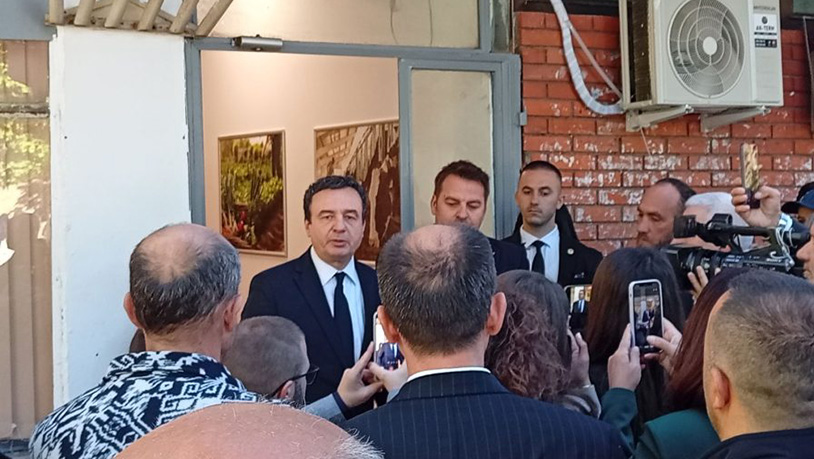 Kurti u Severnoj Mitrovici otvorio Agenciju za poljoprivredu Aljbin Kurti u Severnoj Mitrovici (Foto Kontakt plus)