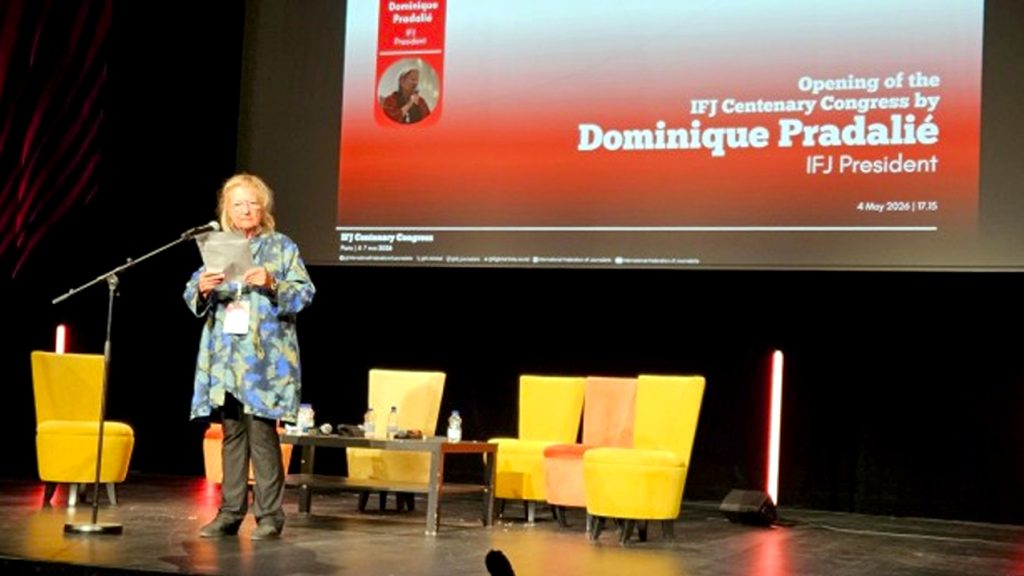 Pariz: Počeo kongres povodom sto godina Međunarodne federacije novinara Predsednica Međunarodne federacije novinara (IFJ) Dominik Pradali