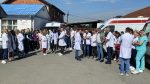 Skupovi podrške uhapšenima širom centralnog Kosova - ispred KBC Priština u Gračanici (Foto Kim)