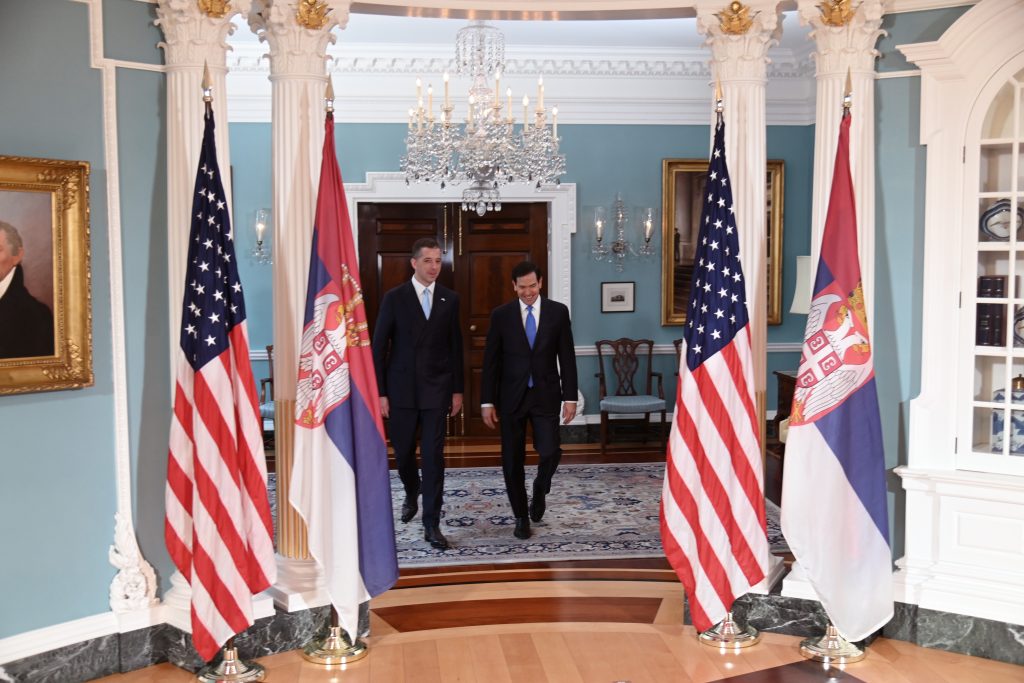 Đurić: SAD pokreću strateški dijalog sa Srbijom Marko Đurić sa Markom Rubiom (Foto mfa.gov.rs)